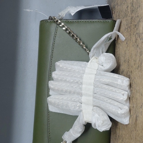 NWT Kate Spade Olive Green Scallop-Edge Smooth Leather Gemma Wallet - Picture 3 of 7